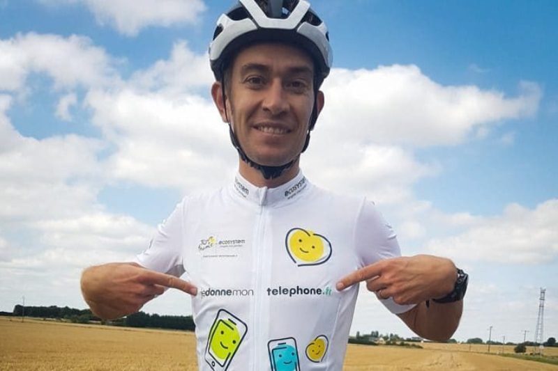 Jérémy Roy, ancien cycliste professionnel est l’ambassadeur officiel de cette collecte itinérante