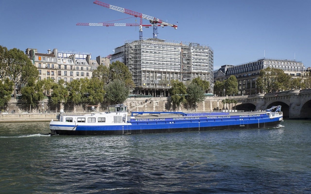 Péniche Paprec (chantier Samaritaine)