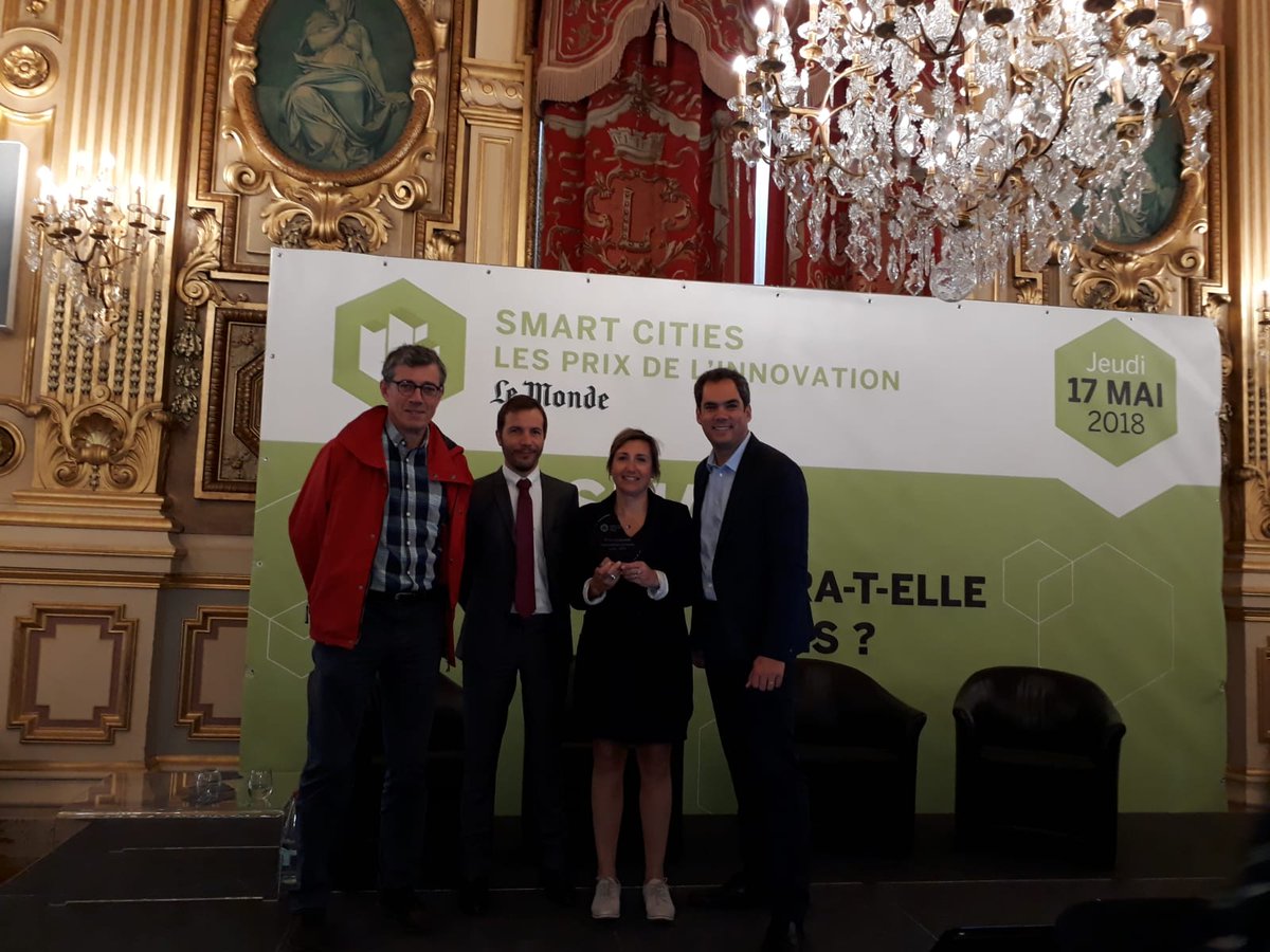 Remise du Prix Innovation urbaine récompensant l'expérimentation River tri