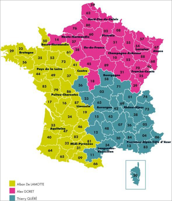 carte des secteurs de collecte 2010