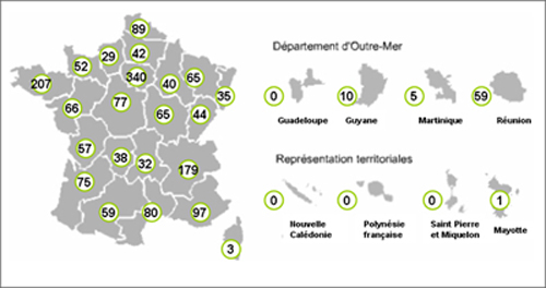 Carte nationale SERD 2010